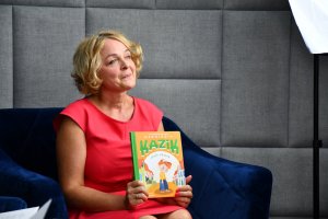 Na zdjęciu Bibliuś i Woluminka.