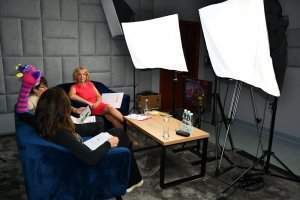 Na zdjęciu Bibliuś i Woluminka.