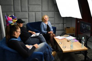 Na zdjęciu Bibliuś i Woluminka.