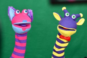 Na zdjęciu Bibliuś i Woluminka.