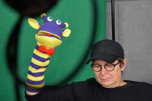 Na zdjęciu Bibliuś i Woluminka.