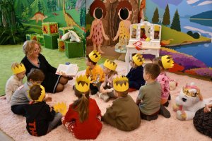 Na zdjęciu dzieci w czasie zajęć.