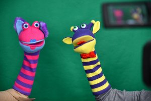 Na zdjęciu Bibliuś i Woluminka