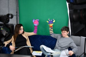 Na zdjęciu Bibliuś i Woluminka