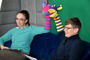 Na zdjęciu Bibliuś i Woluminka