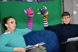 Na zdjęciu Bibliuś i Woluminka