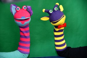 Na zdjęciu Bibliuś i Woluminka