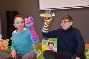 Na zdjęciu Bibliuś i Woluminka