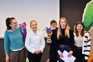 Na zdjęciu Bibliuś i Woluminka