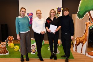 Na zdjęciu Bibliuś i Woluminka