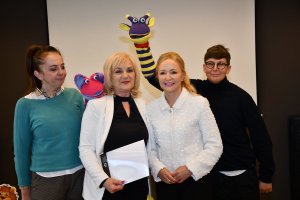 Na zdjęciu Bibliuś i Woluminka