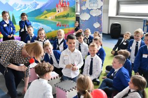 Na zdjęciu dzieci w czasie zajęć