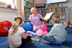 Na zdjęciu dzieci w czasie zajęć