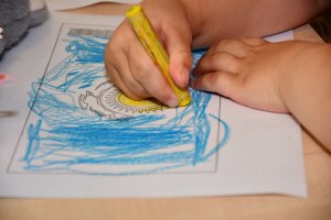 Na zdjęciu dzieci w czasie zajęć