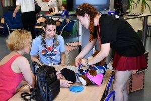 Na zdjęciu harcerze