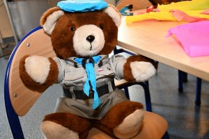 Na zdjęciu harcerze