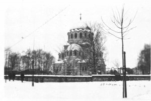 cerkiew, zdjęcie czarnobiałe