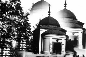 cerkiew, zdjęcie czarnobiałe