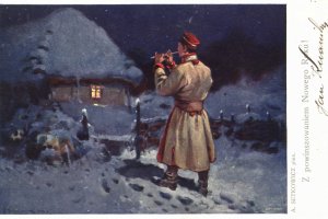 nocztówka noworoczna