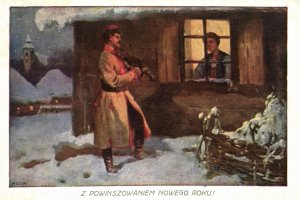 nocztówka noworoczna