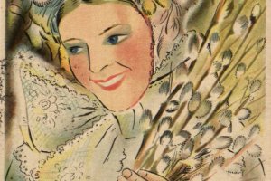 kobieta w bardzo dekoracyjnym stroju