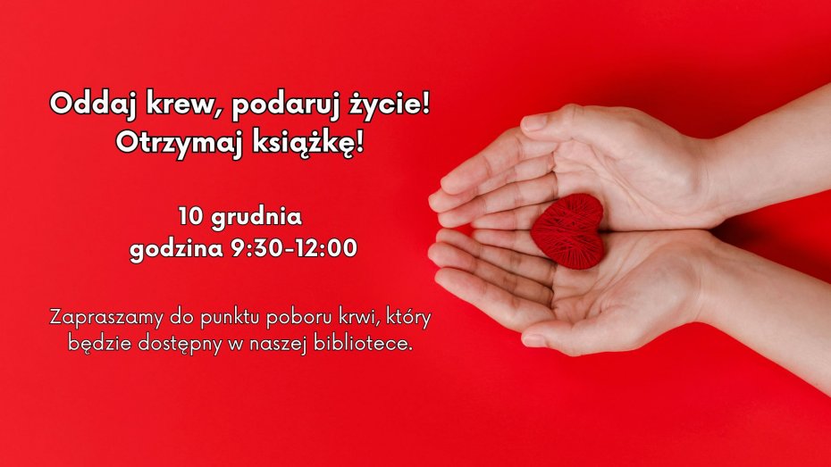 Odaj krew i odbierz książkę!